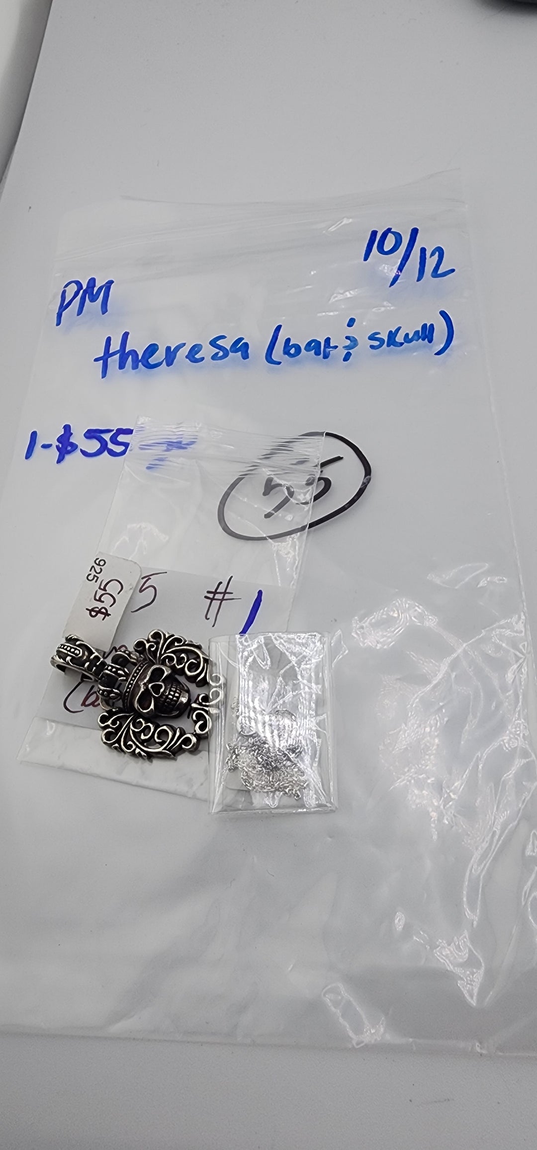 PM SHOW 48HR - RESERVED FOR: Theresa🦇💀 - 10/2/2025 FL tiktok Live Show - 1 Sterling Silver Items