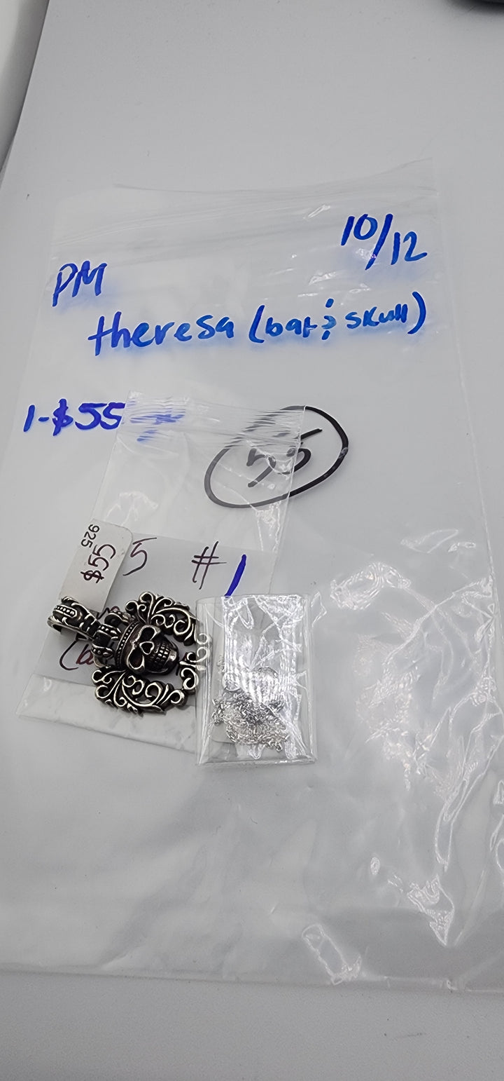 PM SHOW 48HR - RESERVED FOR: Theresa🦇💀 - 10/2/2025 FL tiktok Live Show - 1 Sterling Silver Items