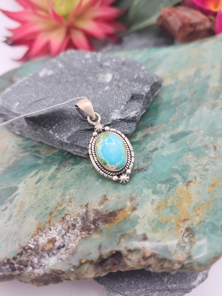 Southwest 925 Sterling Silver Sonoran Gold Pendant