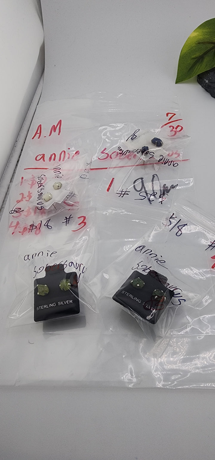AM SHOW 48HR - RESERVED FOR: annie sobersaurus - 7/30/2025 FL tiktok Live Show - 4 Sterling Silver Items