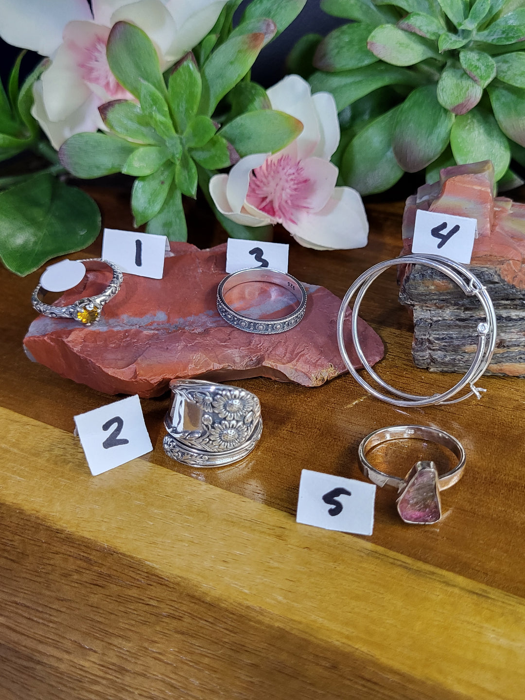 RESERVED FOR: ande 7/13/24- 5 Sterling Silver Items