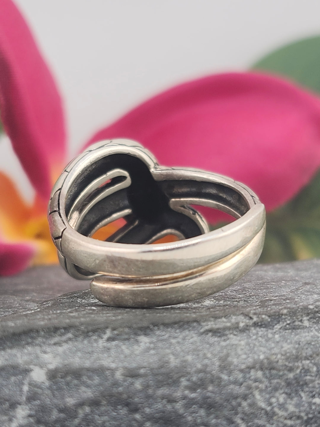 Designer SOMS 925 Sterling Silver Snake Ring - Adjustable