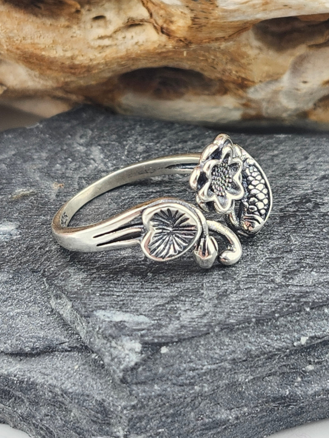 Sterling Coyfish Garden Ring