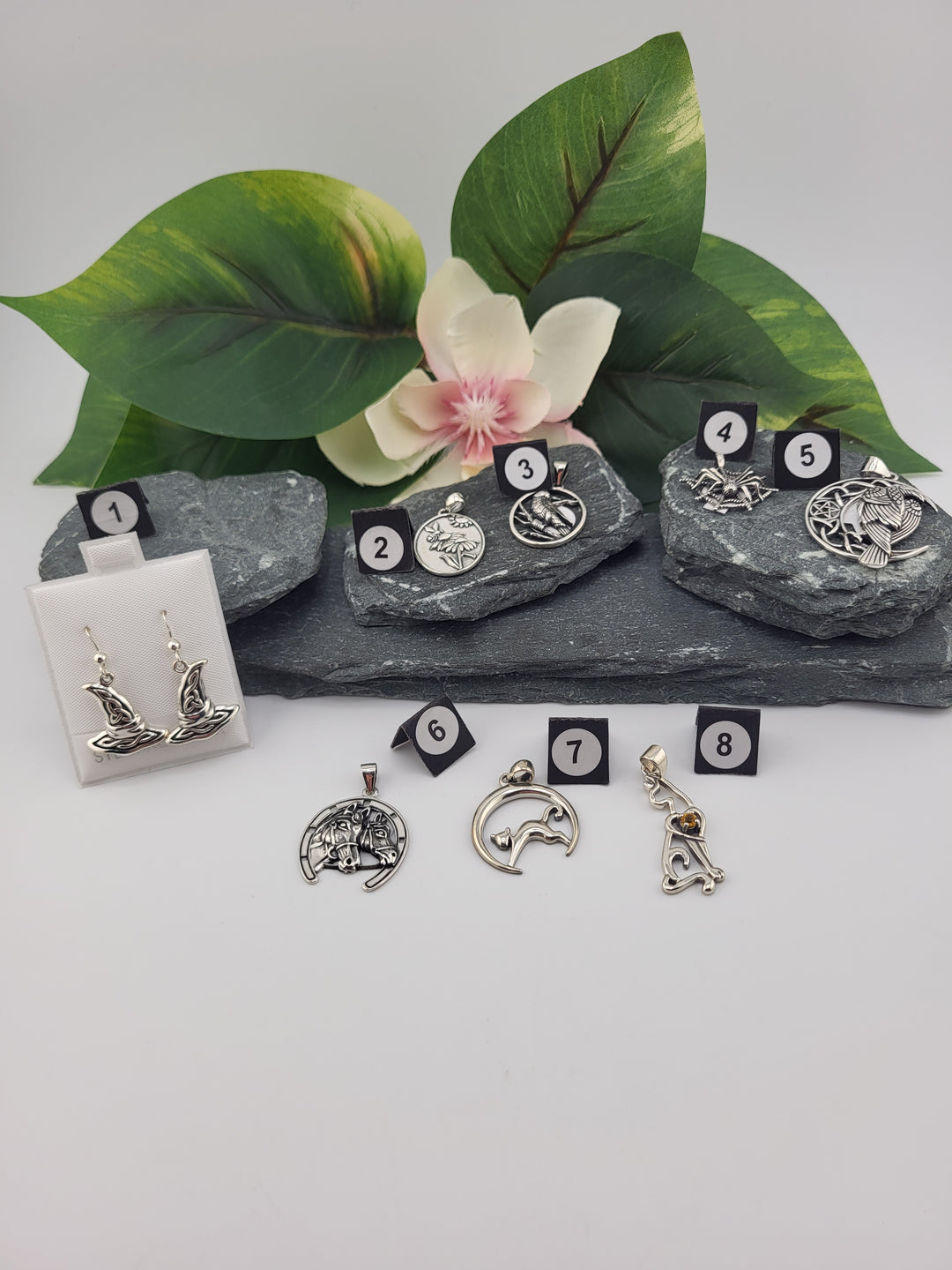 RESERVED FOR: Megan Marguerite L Moody - 1/31/2025 Show - 8 Sterling Silver Items