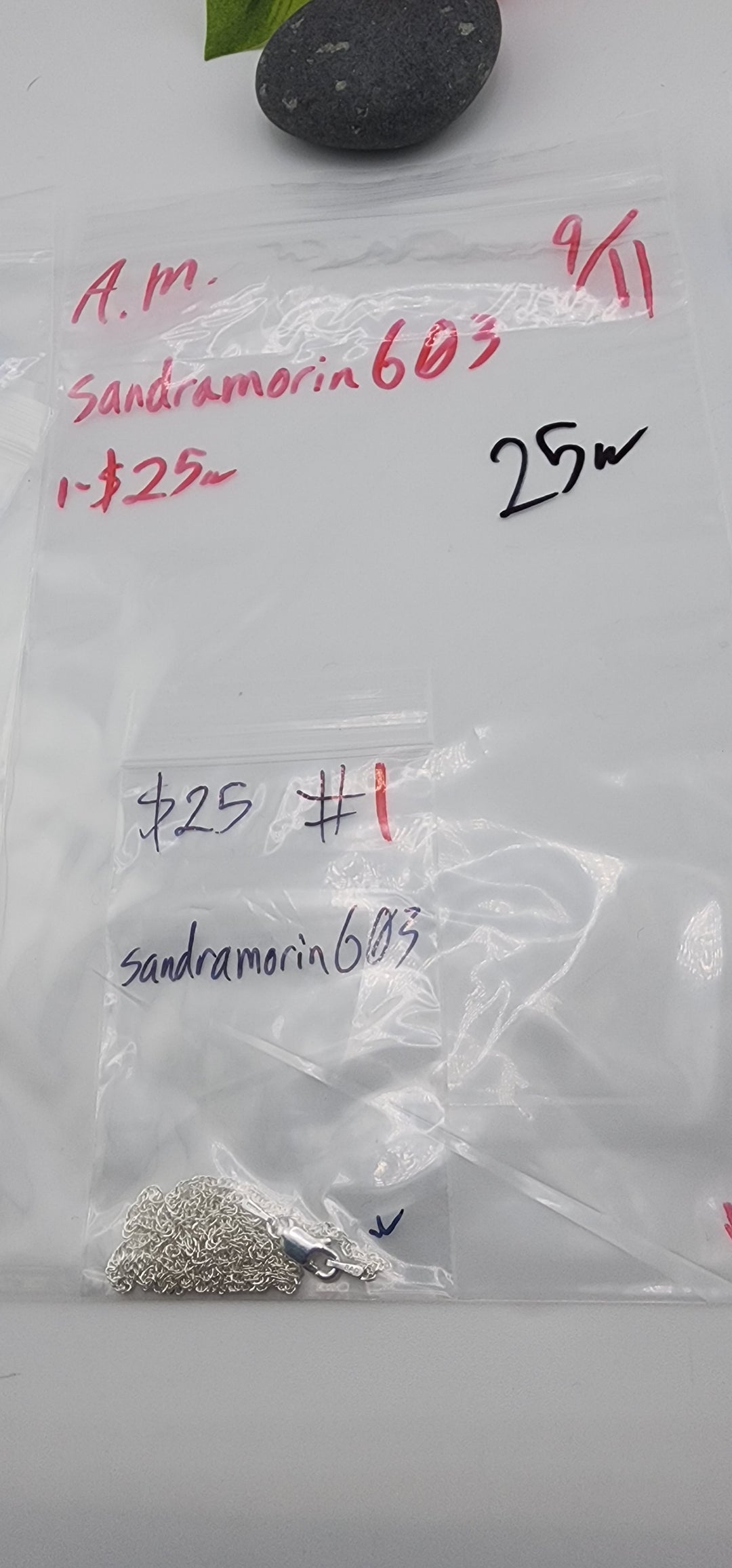 AM SHOW 48HR - RESERVED FOR: sandramorin603 - 9/11/2025 FL tiktok Live Show - 1 Sterling Silver Items