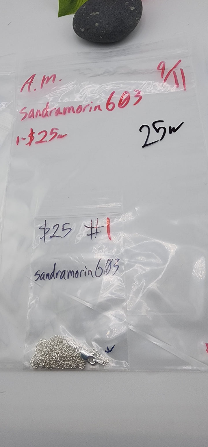 AM SHOW 48HR - RESERVED FOR: sandramorin603 - 9/11/2025 FL tiktok Live Show - 1 Sterling Silver Items