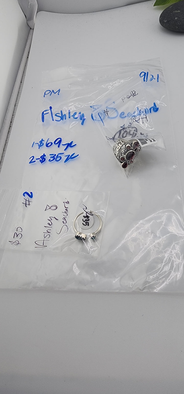PM SHOW 48HR - RESERVED FOR:  Ashley💍Seachord - 9/21/2025 FL tiktok Live Show -2 Sterling Silver Items
