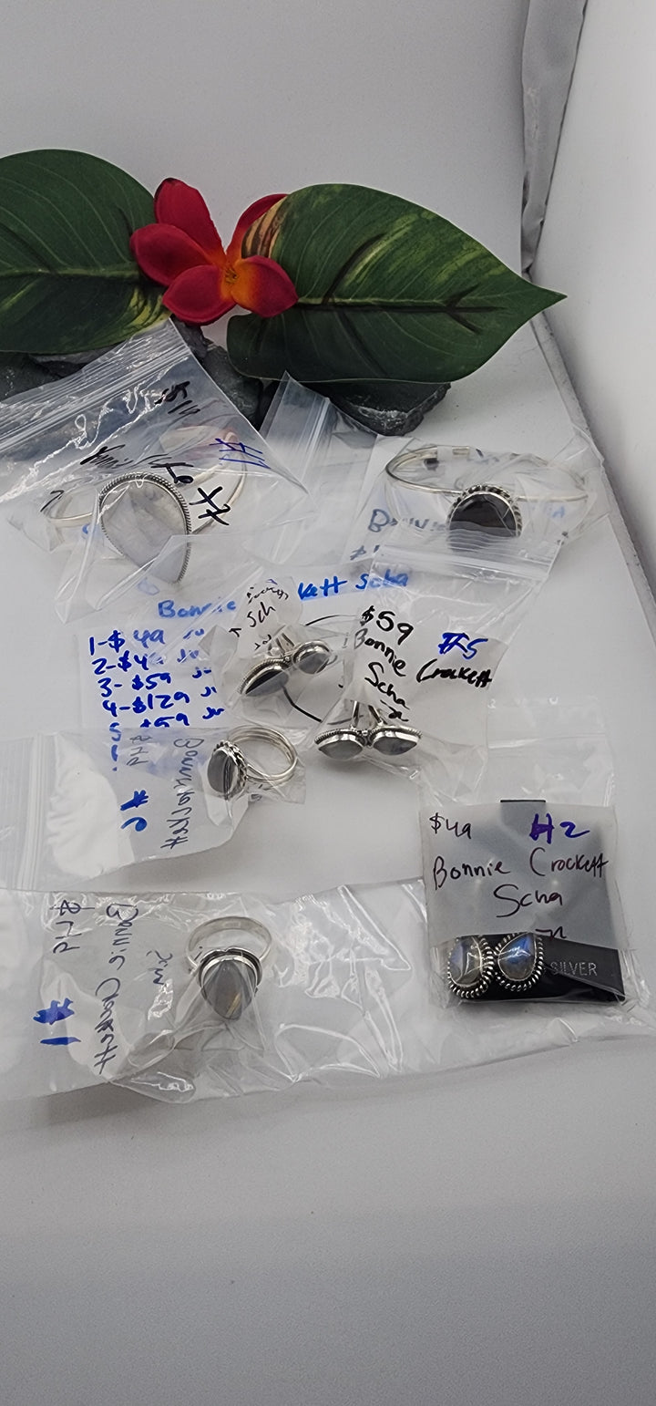 Bonnie Crockett Scha - 7 925 Sterling Silver Items