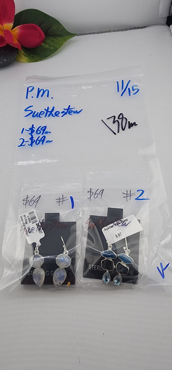 PM SHOW 48HR - RESERVED FOR: Suethestew - 11/15/2025 tiktok Live Show - 2 Sterling Silver Items