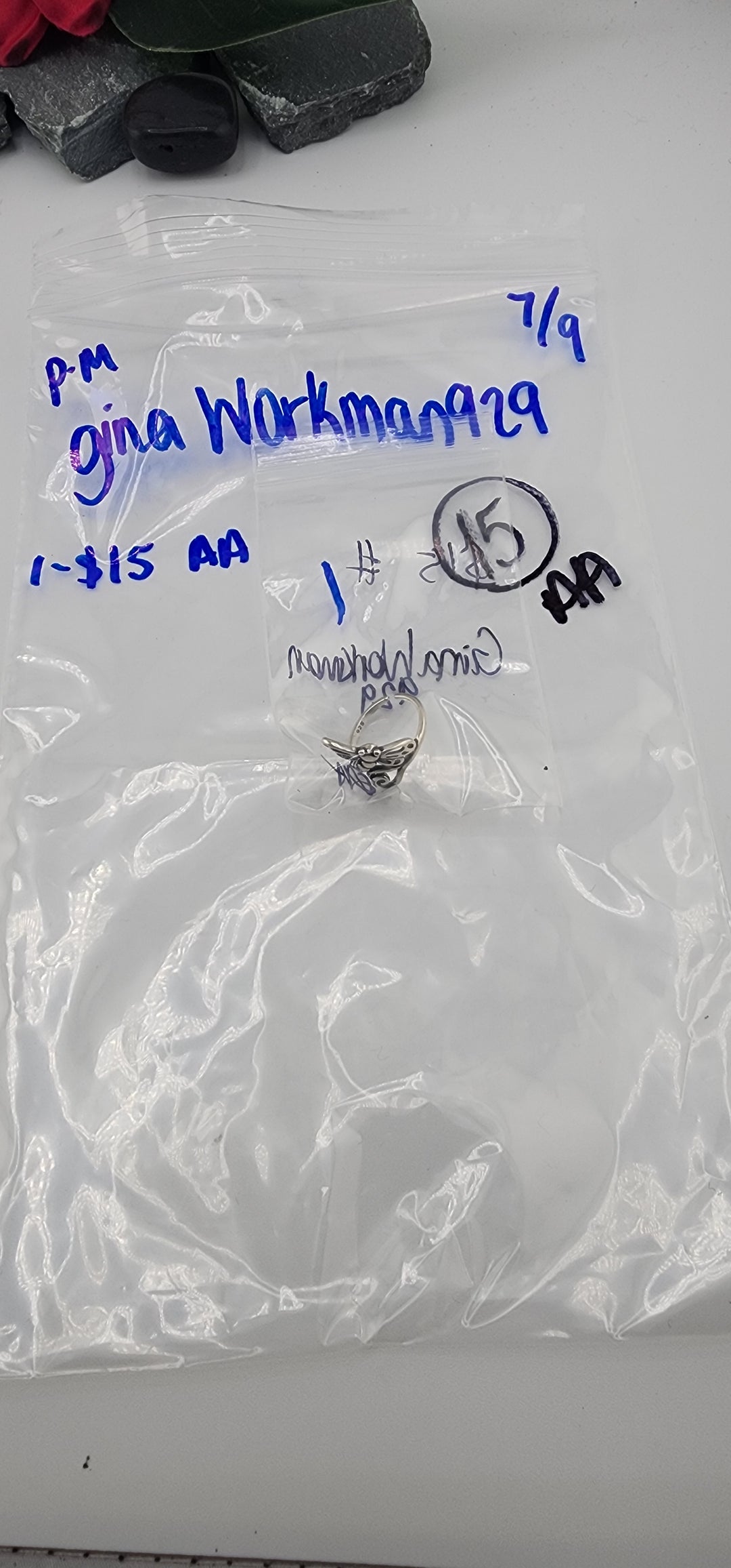 PM SHOW 48HR - RESERVED FOR: Gina Workman929 - 7/9/2025 FL tiktok Live Show - 1 Sterling Silver Items