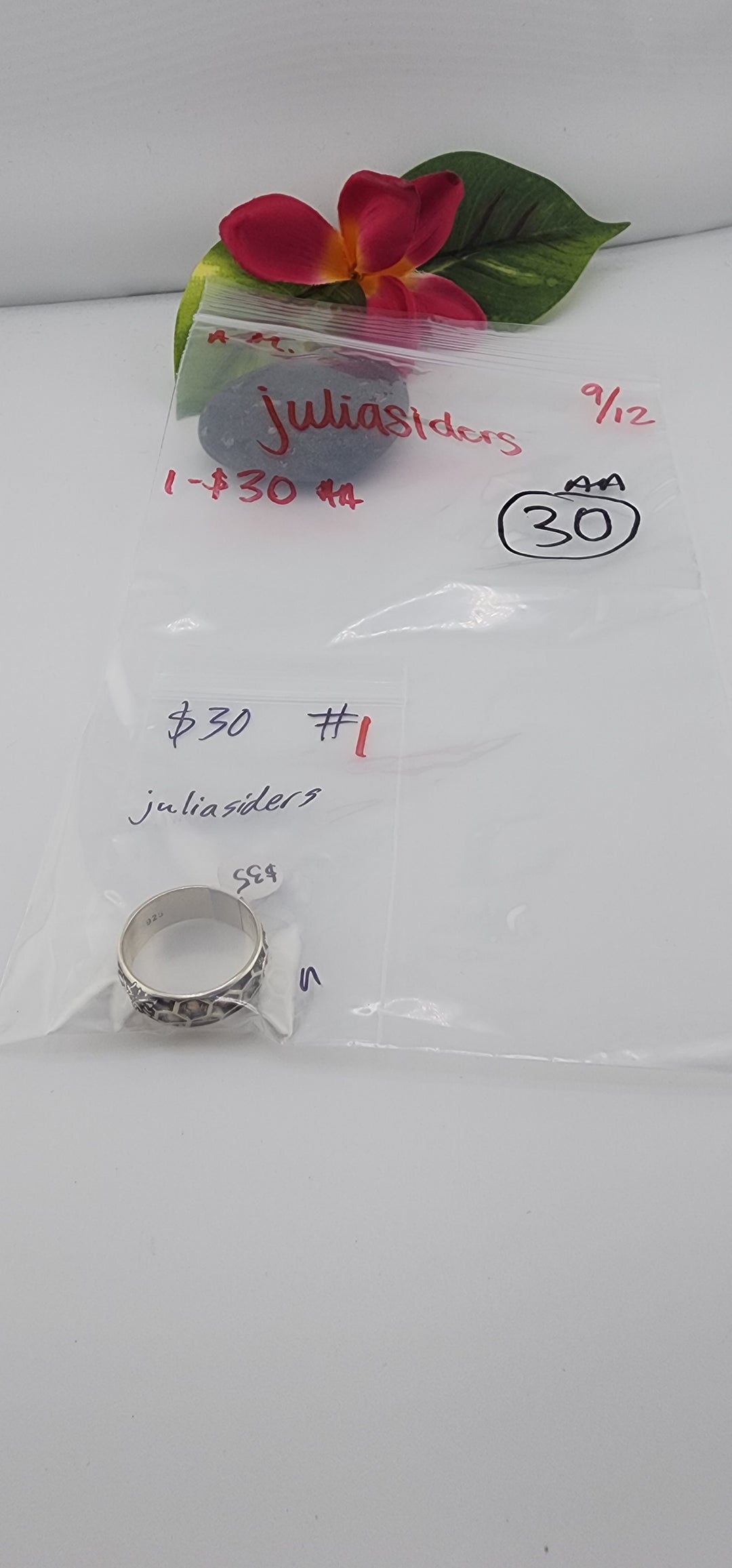 AM SHOW 48HR - RESERVED FOR: juliasiders - 9/12/2025 FL tiktok Live Show - 1 Sterling Silver Items