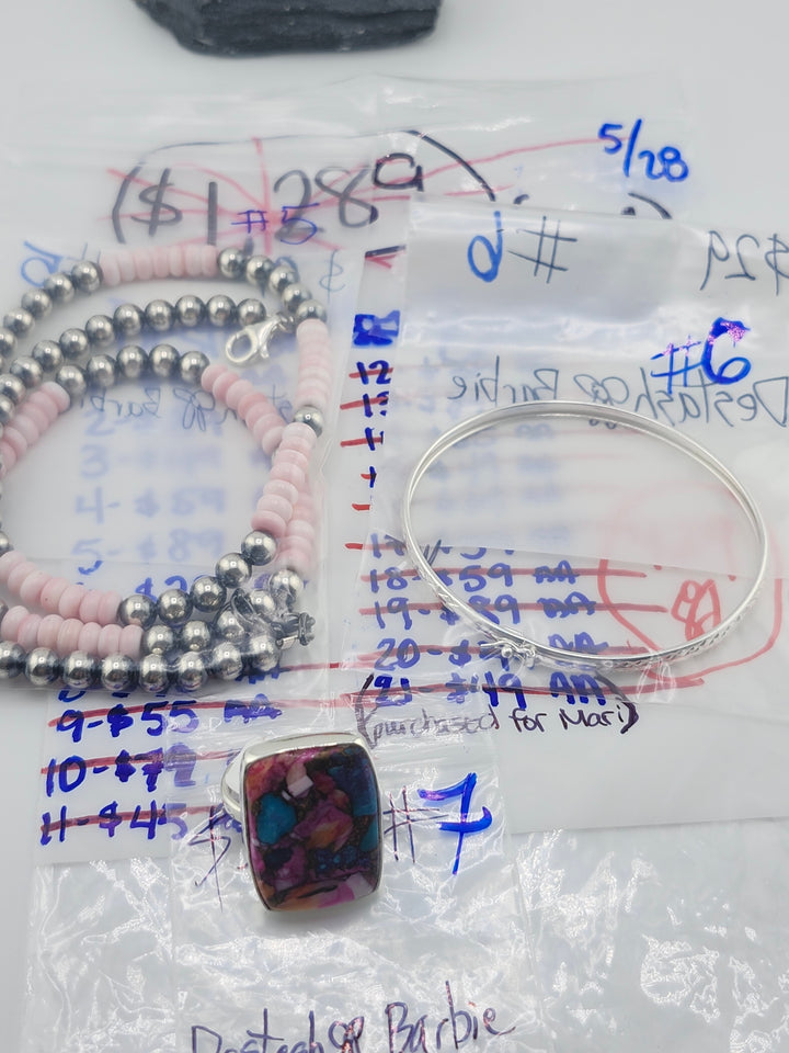 RESERVED FOR: Destash🎀Barbie (Bag 1)- 5/28/2025 tiktok Live Show - 7 Sterling Silver Items