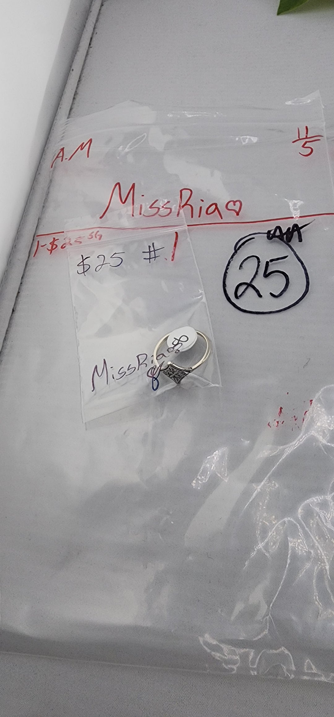 AM SHOW 48HR RESERVED FOR: MissRia💙 - 11/5/2025 FL tiktok Live Show - 1 Sterling Silver Items