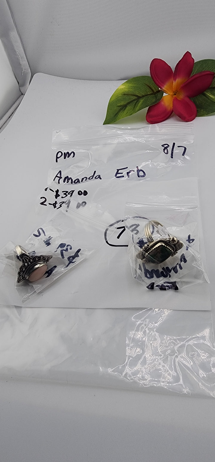 PM SHOW 48HR - RESERVED FOR: Amanda Erb  - 8/7/2025 FL tiktok Live Show - 2 Sterling Silver Items