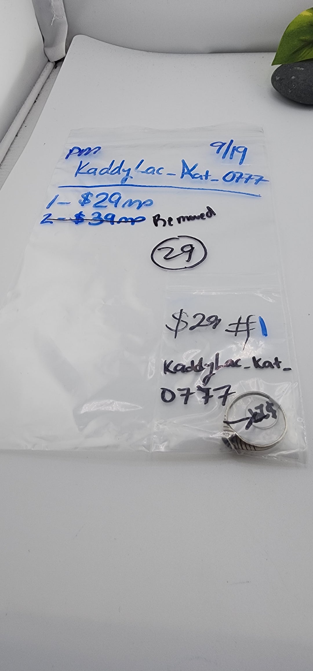 PM SHOW 48HR - RESERVED FOR: kaddylac_kat_0777 - 9/19/2025 FL tiktok Live Show - 1 Sterling Silver Items