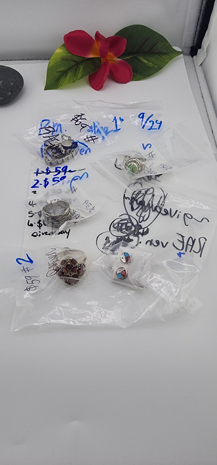 PM SHOW 48HR - RESERVED FOR: RAEven *BAG 1* - 9/24/2025 FL tiktok Live Show - 4 Sterling Silver Items