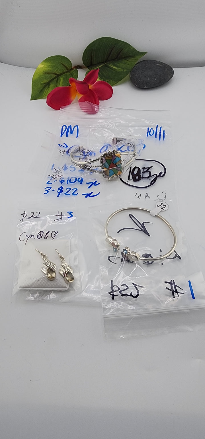 PM SHOW 48HR - RESERVED FOR: Cyn☮️&❤️ - 10/11/2025 FL tiktok Live Show - 3 Sterling Silver Items