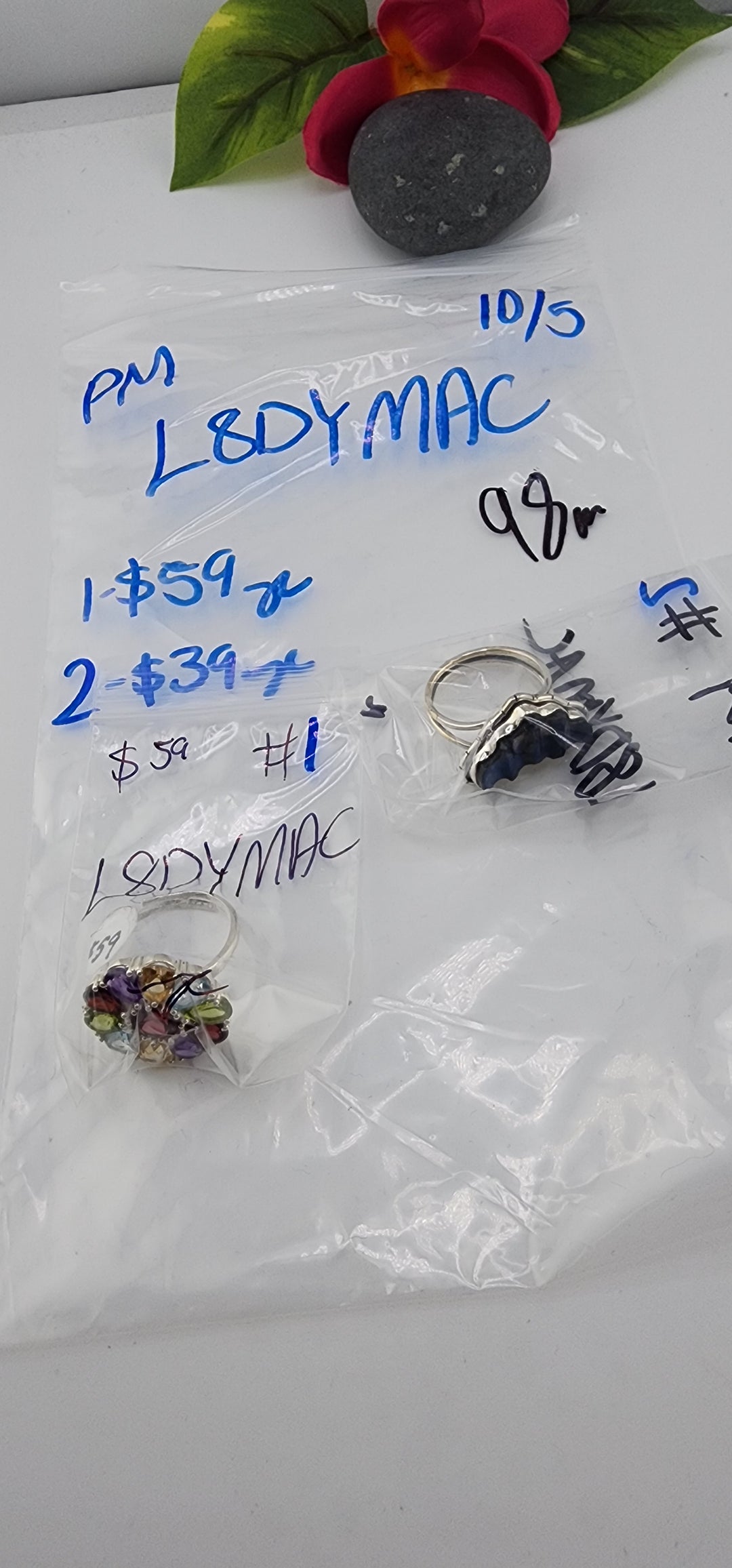PM SHOW 48HR - RESERVED FOR: L8DYMAC - 10/5/2025 FL tiktok Live Show - 2 Sterling Silver Items