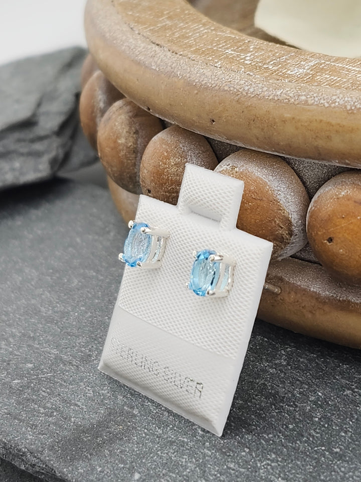 Sky Blue Topaz Prong Set