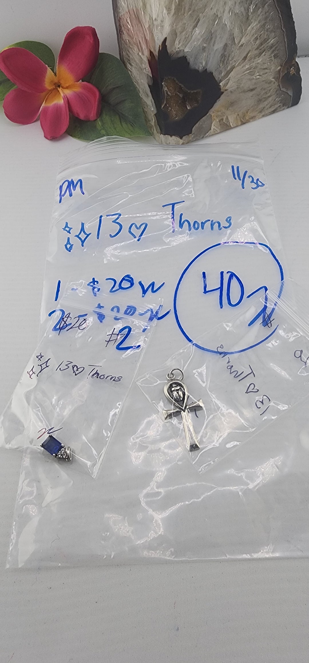 PM SHOW 48HR - RESERVED FOR: ✨13🖤Thorns - 11/30/2025 tiktok Live Show - 2 Sterling Silver Items