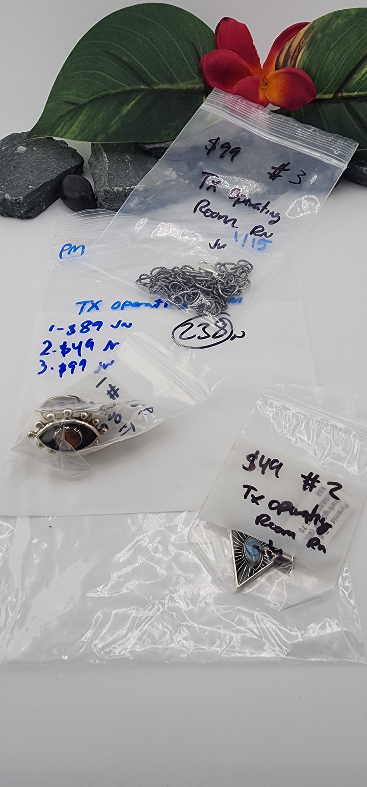 TX Operating Room RN- 3 925 Sterling Silver Items