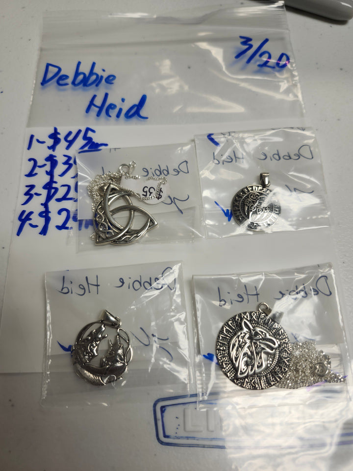 RESERVED FOR: Debbie Heid - 3/20/2025 Live Show - 4 Sterling Silver Items
