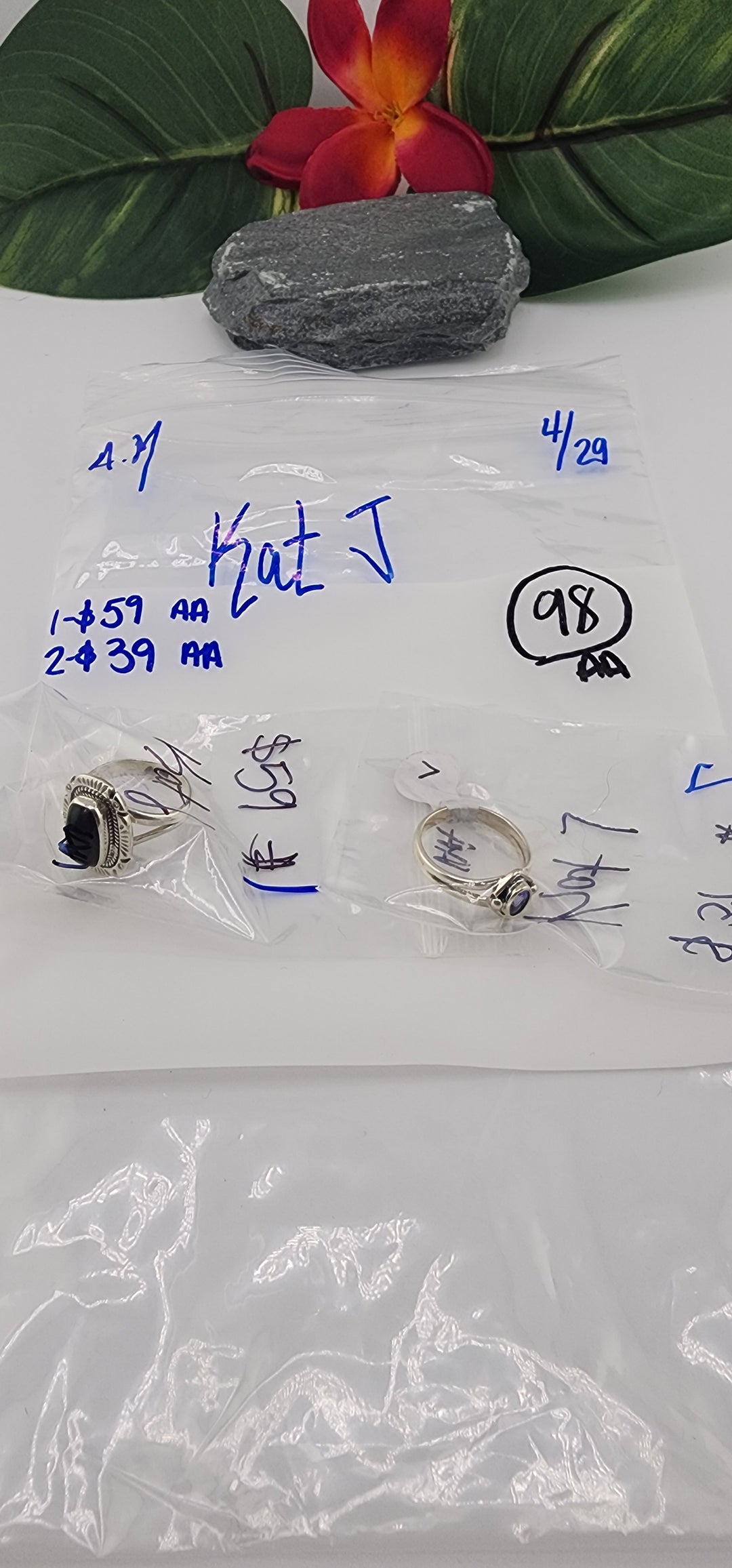 RESERVED FOR: Kat J - 4/29/2025 tiktok A.M Live Show - 2 Sterling Silver Items