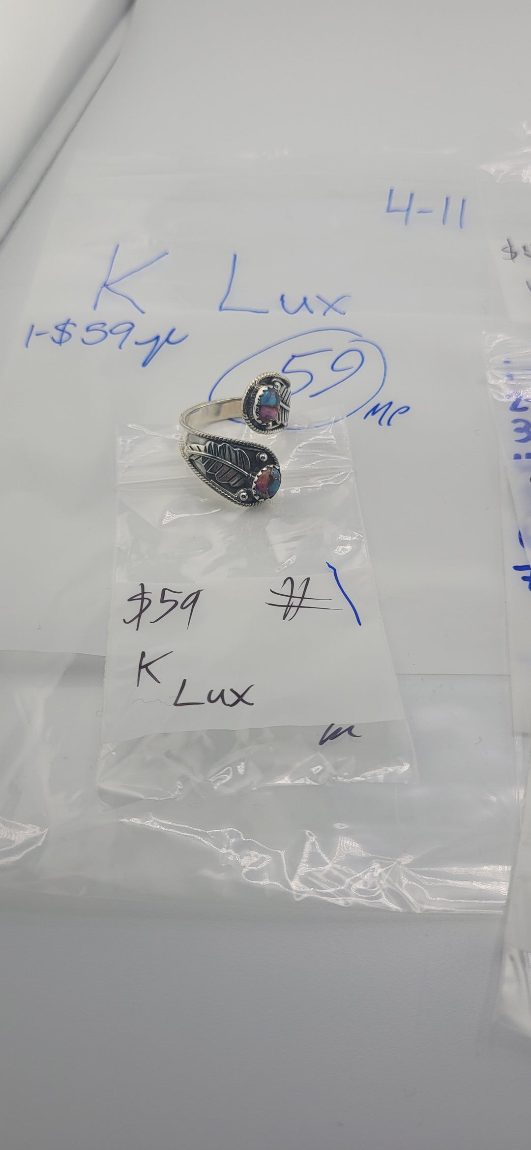 RESERVED FOR: K Lux - 4/11/2025 The Collective Boutique App Live Show - 1 Sterling Silver Items