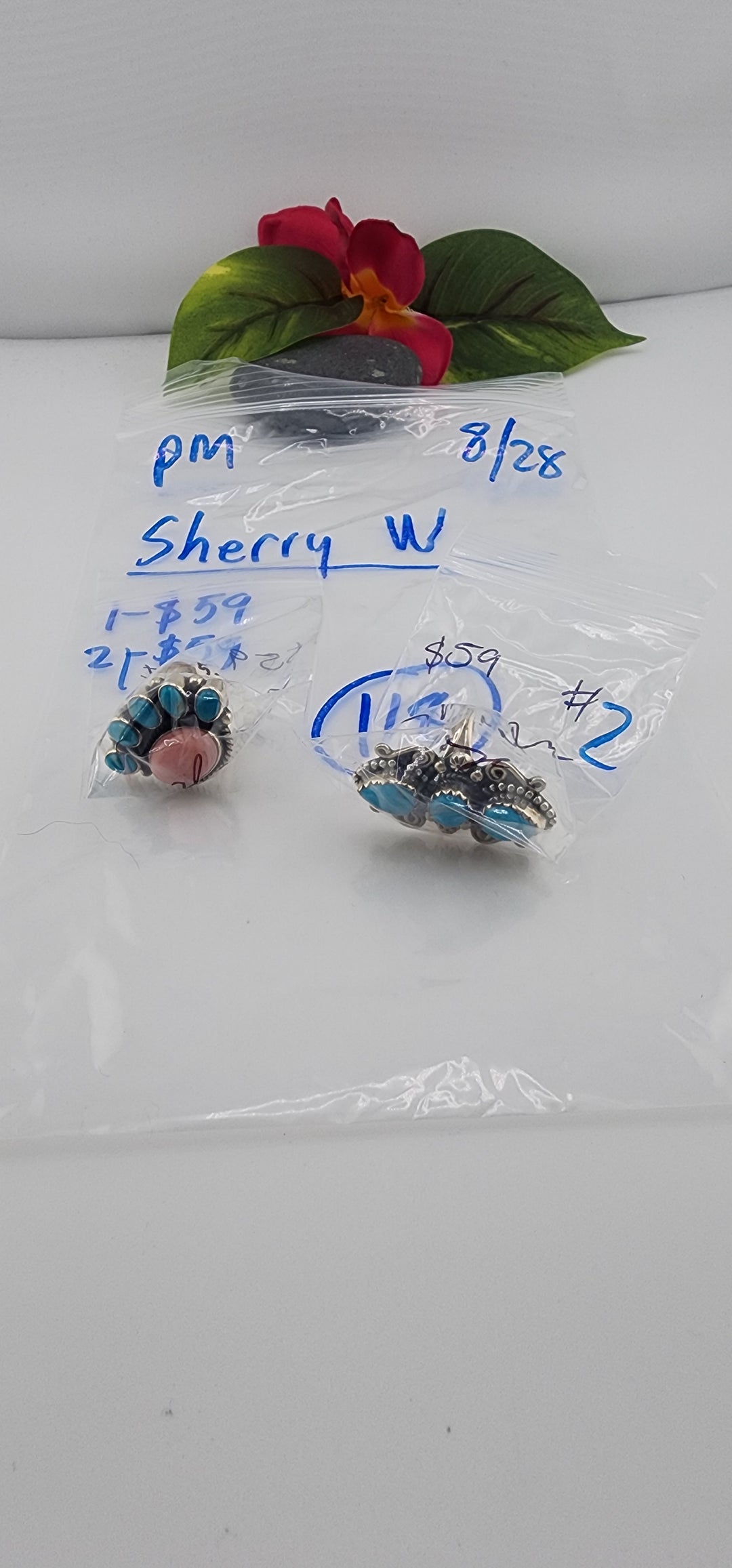 PM SHOW 48HR - RESERVED FOR: Sherry W - 8/28/2025 FL tiktok Live Show - 2 Sterling Silver Items