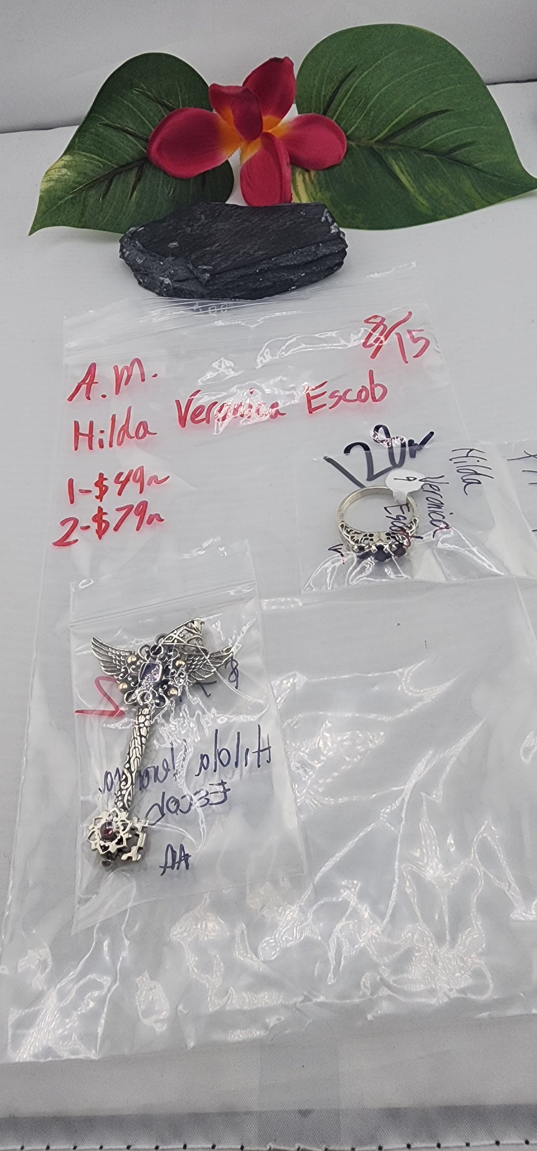 AM SHOW 48HR - RESERVED FOR: Hilda Veronica Escob - 8/15/2025 FL tiktok Live Show - 2 Sterling Silver Items