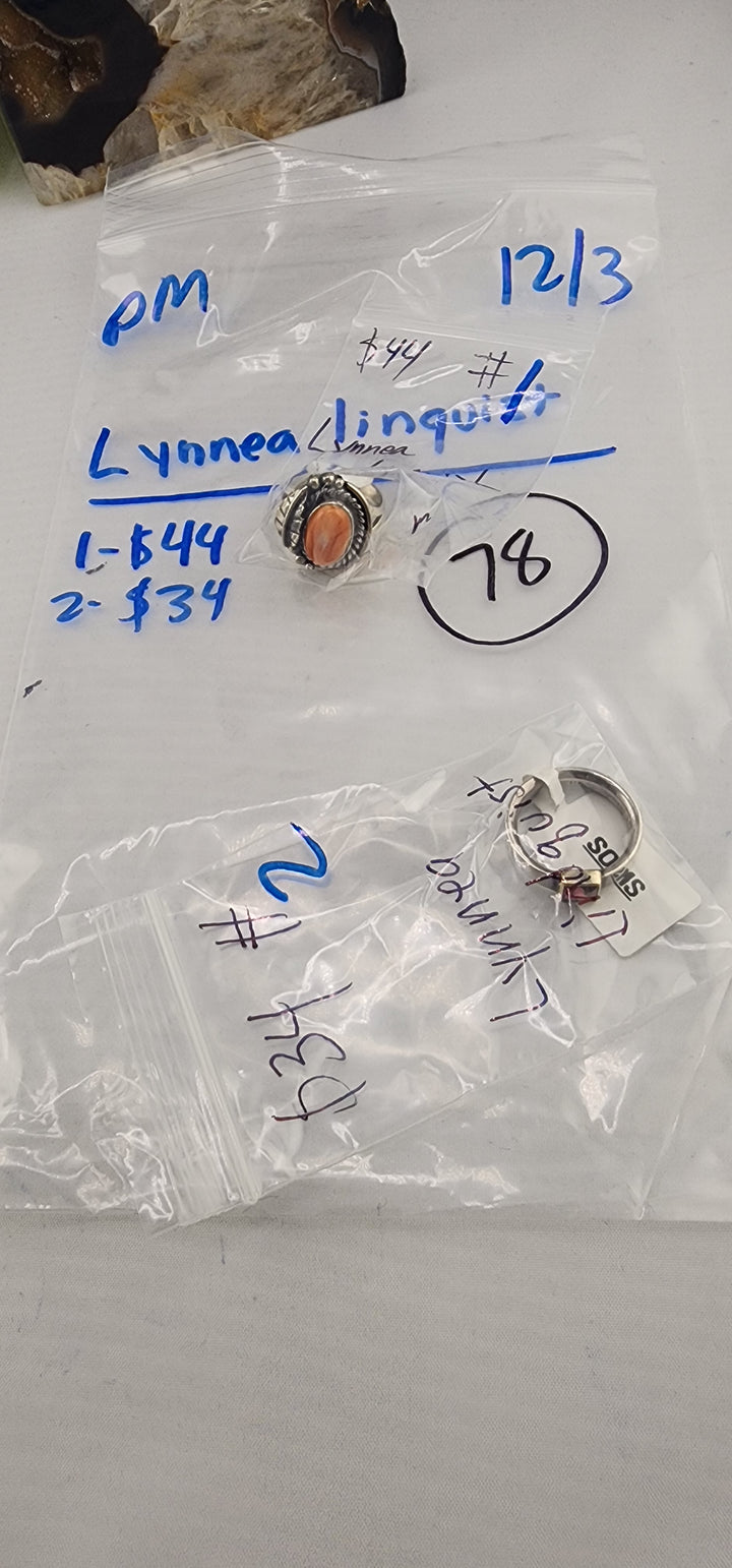 PM SHOW 48HR - RESERVED FOR: Lynnea Linquist - 12/3/2025 tiktok Live Show - 2 Sterling Silver Items