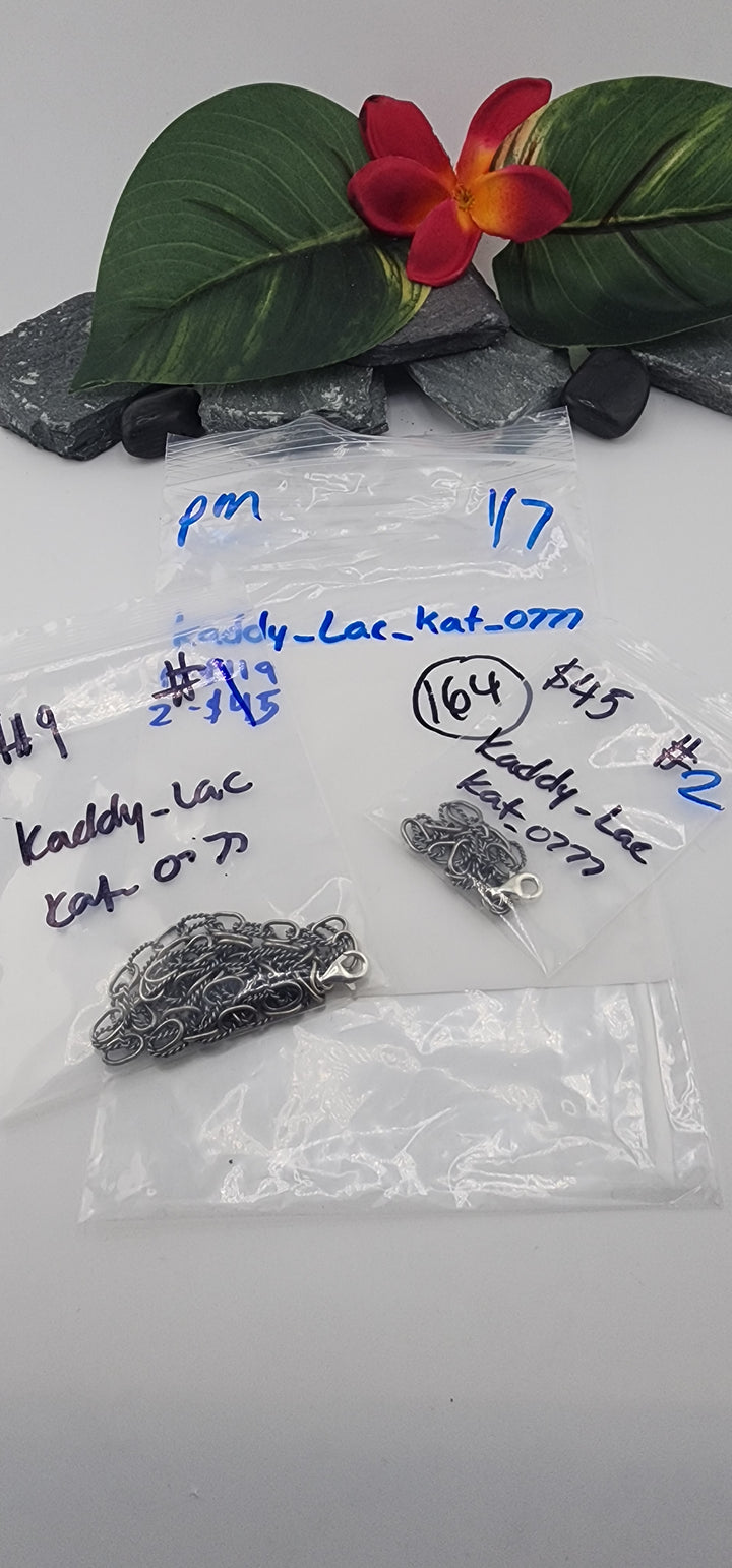 PM SHOW 48HR - RESERVED FOR: kaddyLac_Kat_0777 - 1/7/2026 tiktok Live Show - 2 Sterling Silver Items