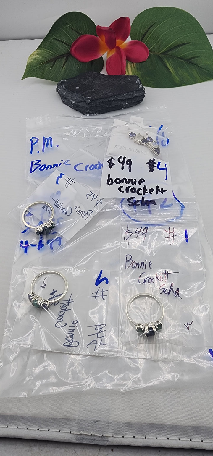 PM SHOW 48HR - RESERVED FOR: Bonnie Crockett Scha - 8/16/2025 FL tiktok Live Show - 4 Sterling Silver Items