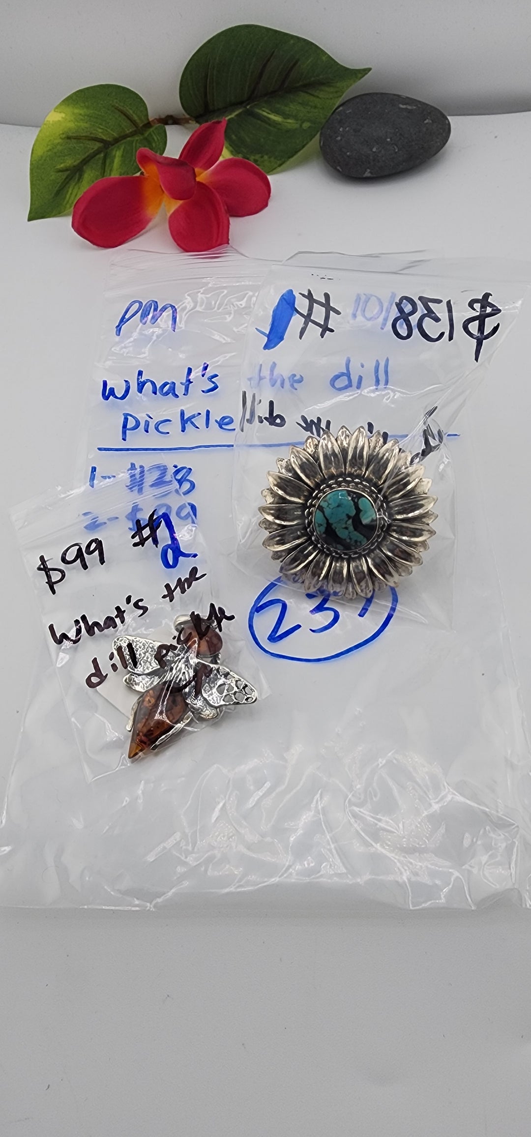 PM SHOW 48HR - RESERVED FOR: What's the dill pickle - 10/10/2025 FL tiktok Live Show - 2 Sterling Silver Items