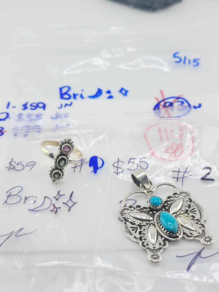 RESERVED FOR:  Bri🌙✨- 5/15/2025 tiktok Live Show - 2 Sterling Silver Items