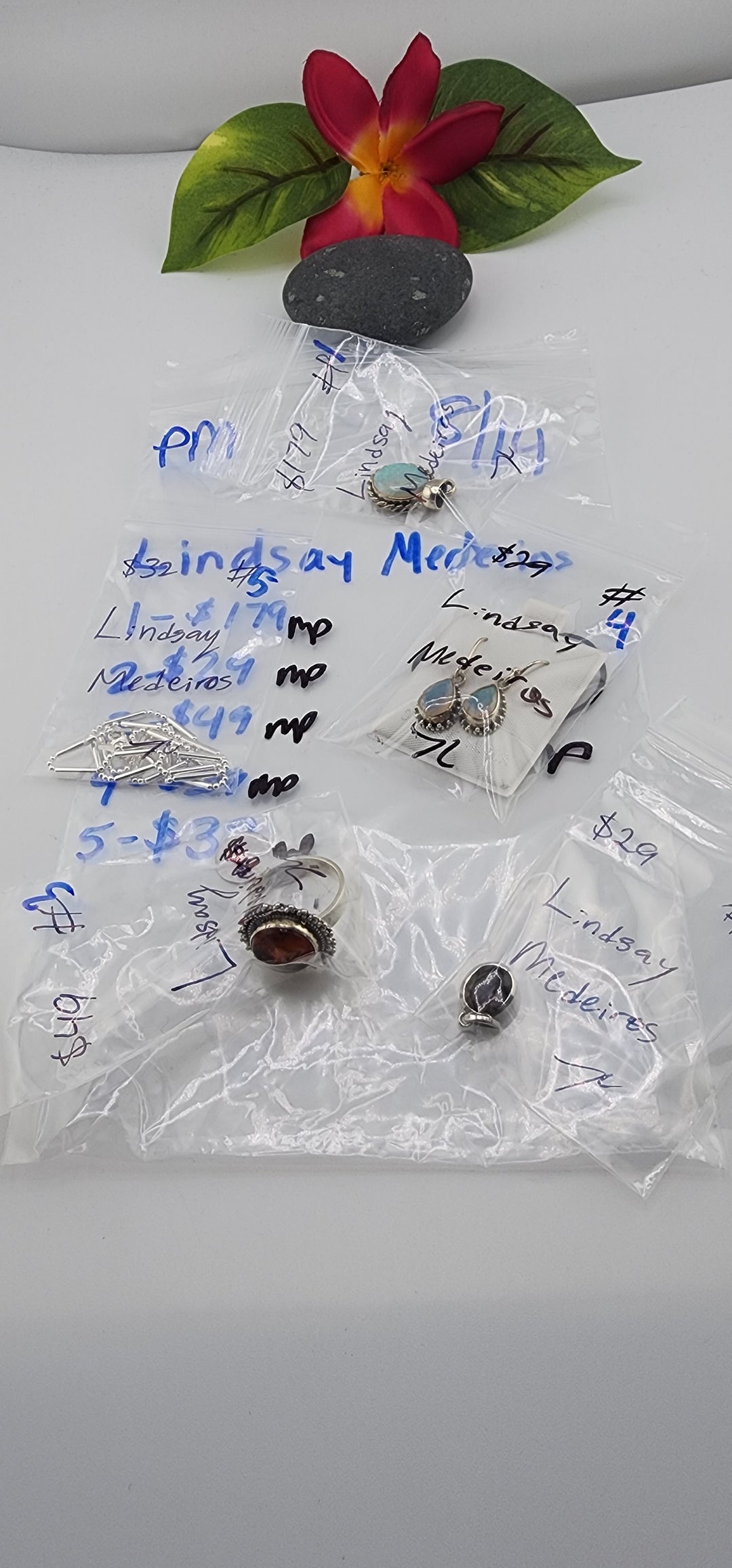 PM SHOW 48HR - RESERVED FOR: Lindsay Mederios - 8/14/2025 FL tiktok Live Show - 5 Sterling Silver Items