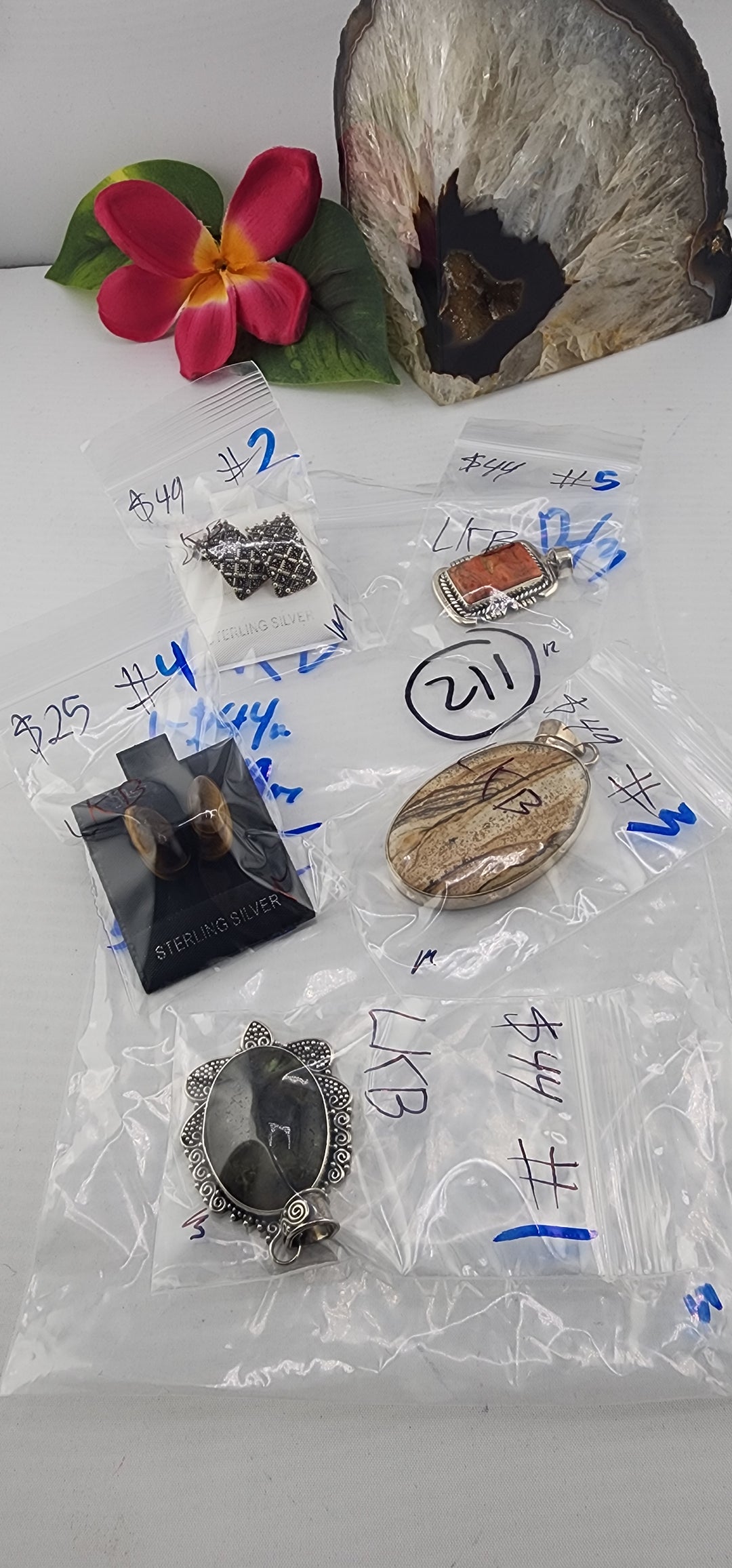 PM SHOW 48HR - RESERVED FOR: LKB - 12/3/2025 tiktok Live Show - 5 Sterling Silver Items