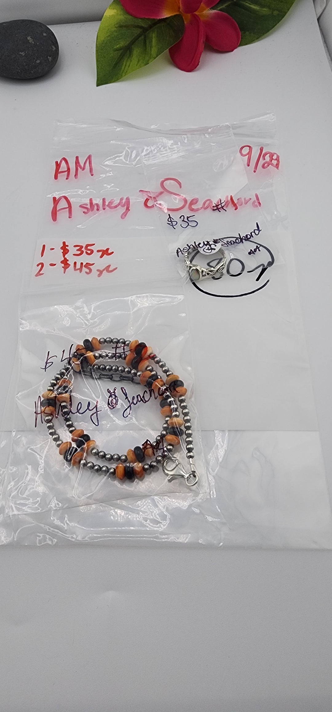 AM SHOW 48HR RESERVED FOR: Ashley💍Seachord - 9/29/2025 FL tiktok Live Show - 2 Sterling Silver Items