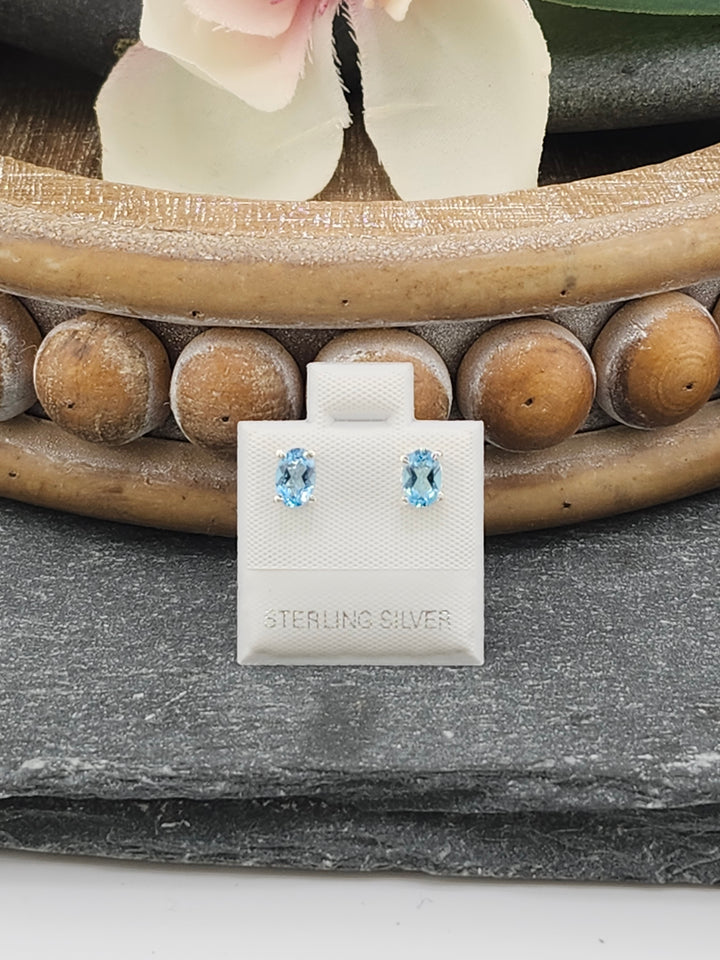 Sky Blue Topaz Prong Set