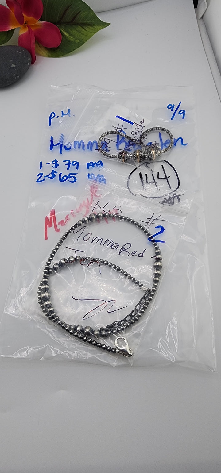 PM SHOW 48HR - RESERVED FOR: Momma Red ~Jen- 9/9/2025 FL tiktok Live Show - 2 Sterling Silver Items