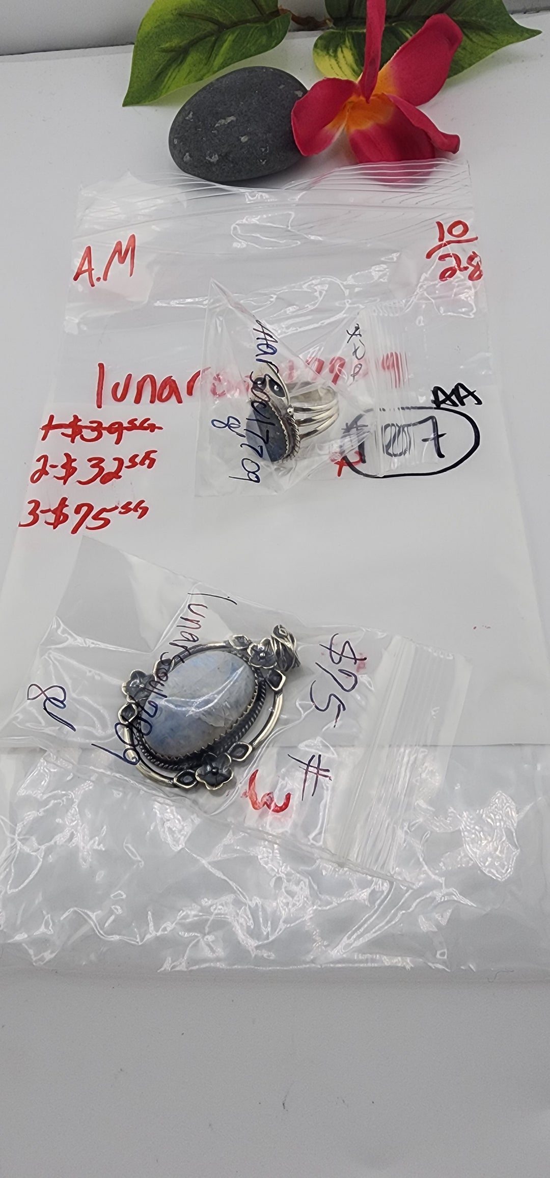 AM SHOW 48HR RESERVED FOR: lunarsoul7709 - 10/28/2025 FL tiktok Live Show - 2 Sterling Silver Items