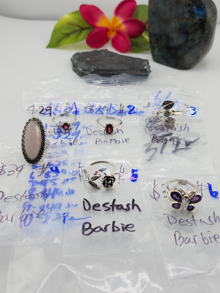 48HR - RESERVED FOR: Destash🎀Barbie - 6/13/2025 FL tiktok Live Show - 10 Sterling Silver Items