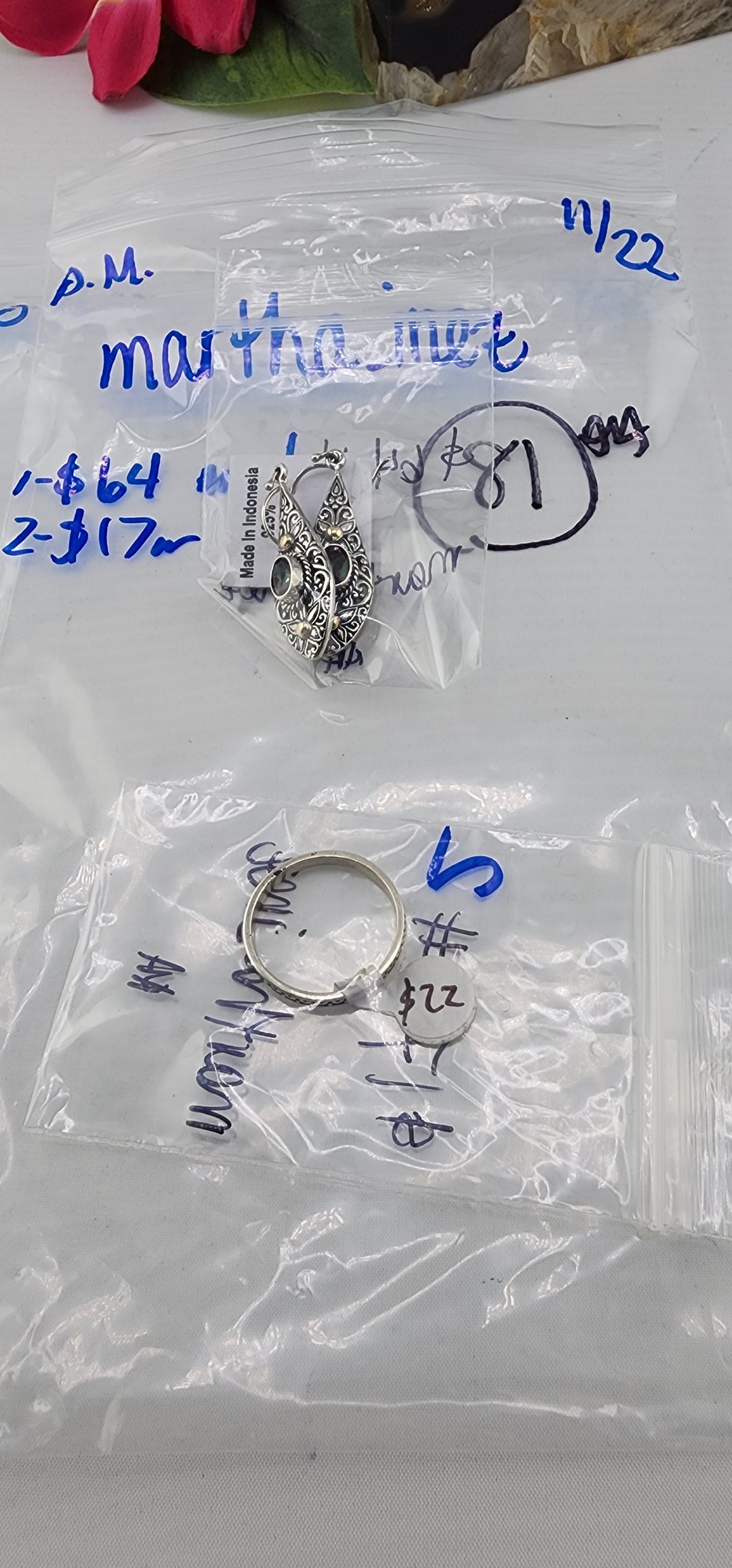 PM SHOW 48HR - RESERVED FOR: martha_inez - 11/22/2025 tiktok Live Show - 2 Sterling Silver Items