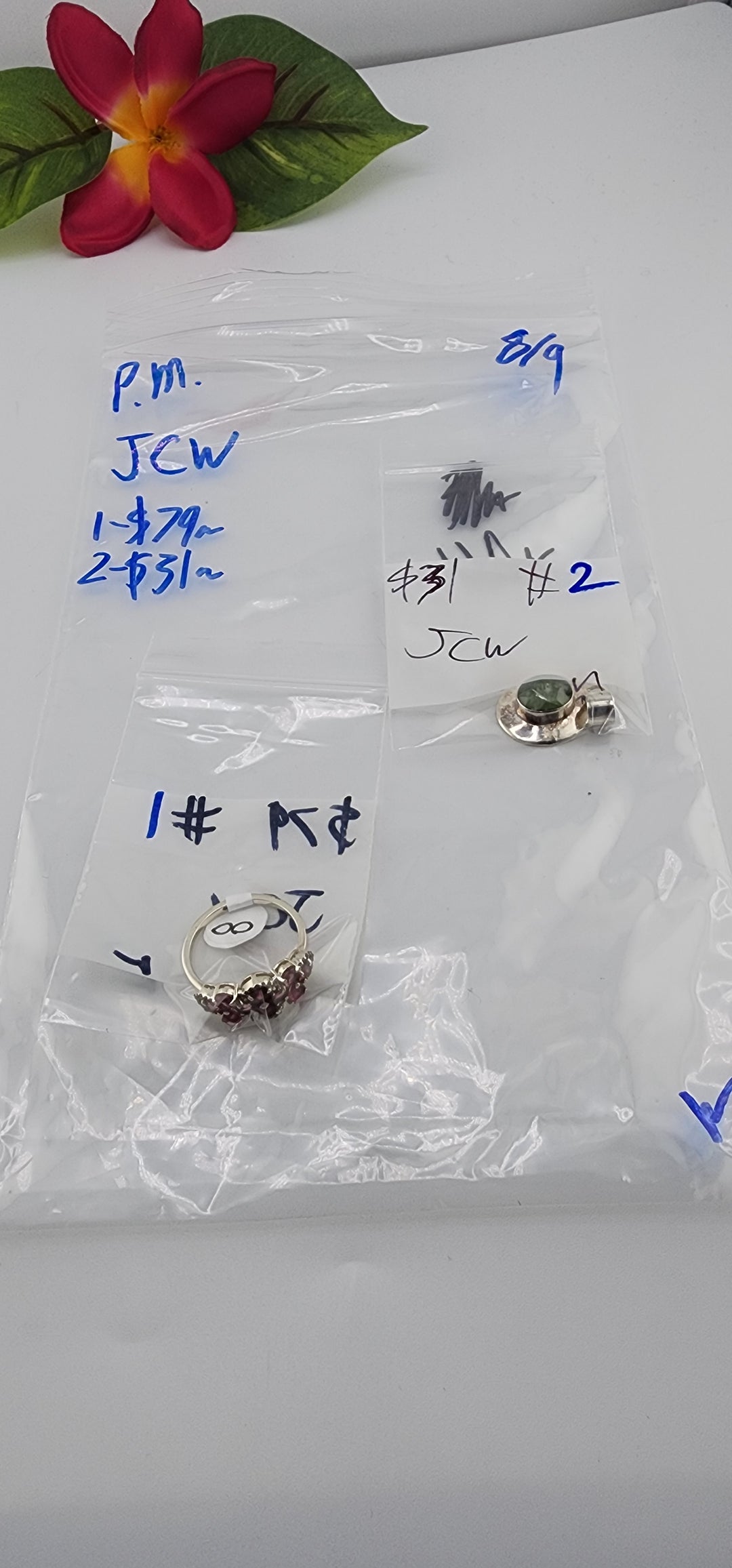 PM SHOW 48HR - RESERVED FOR:  JCW - 8/9/2025 FL tiktok Live Show - 2 Sterling Silver Items