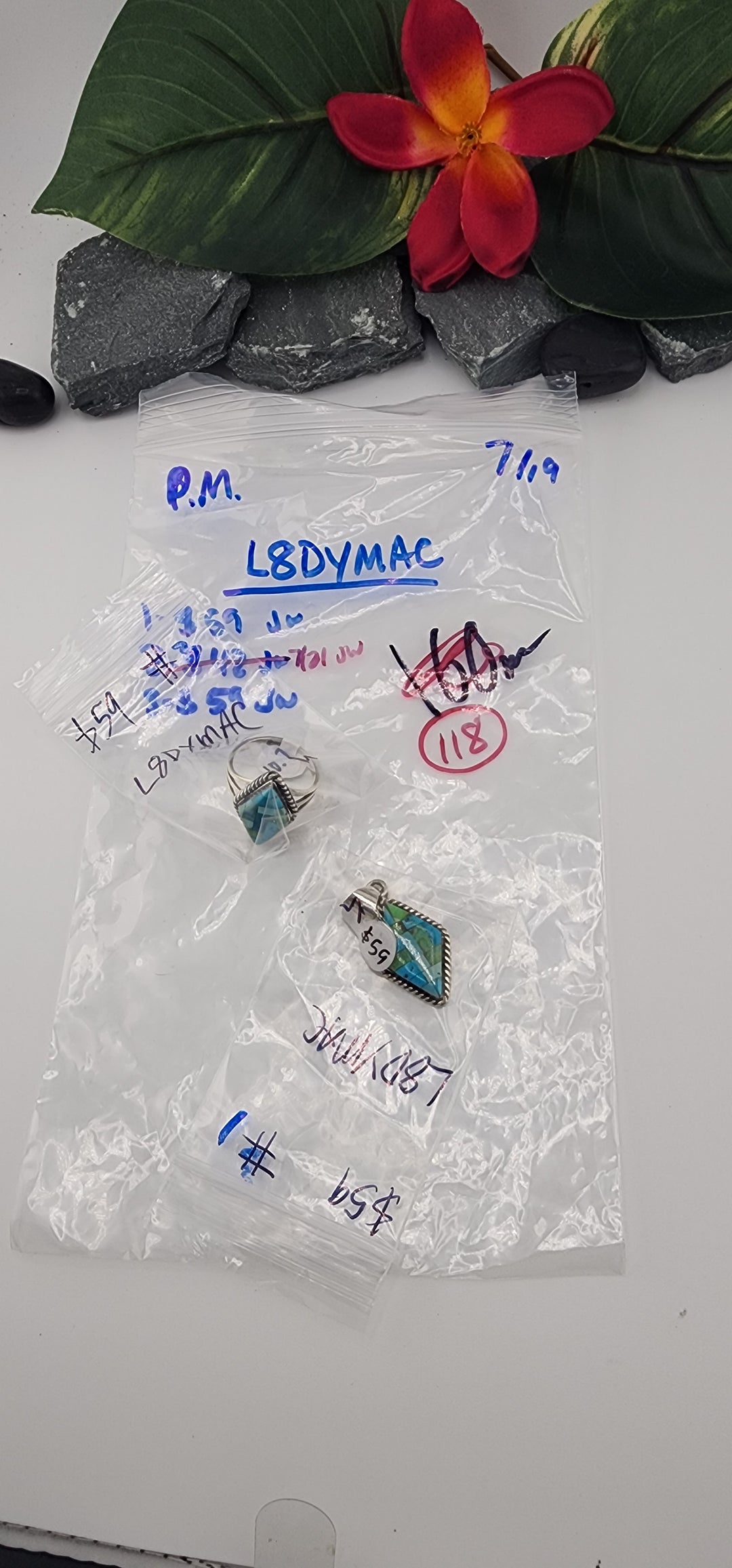 PM SHOW 48HR - RESERVED FOR: L8DYMAC - 7/19/2025 FL tiktok Live Show - 2 Sterling Silver Items
