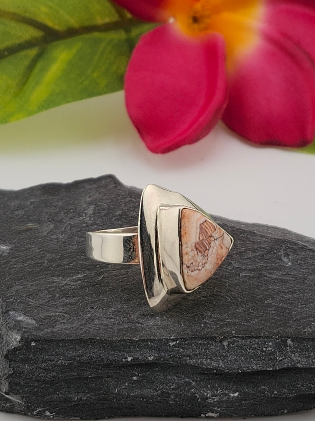 Mexican Jasper Ring Size 6.25