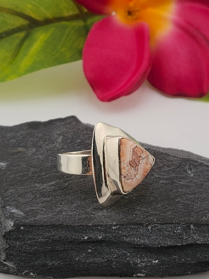 Mexican Jasper Ring Size 6.25