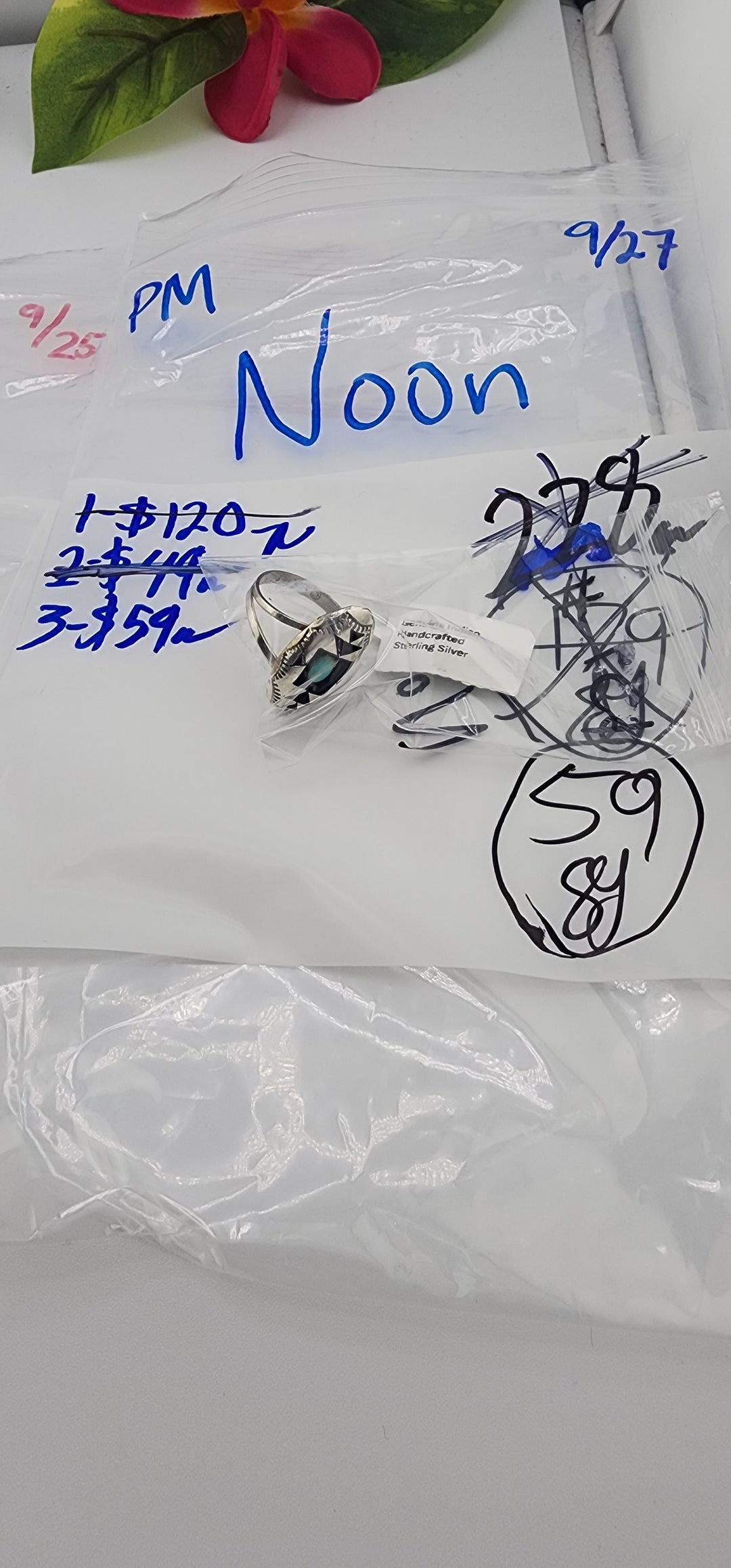 PM SHOW 48HR - RESERVED FOR: Noon - 9/27/2025 FL tiktok Live Show - 1 Sterling Silver Items