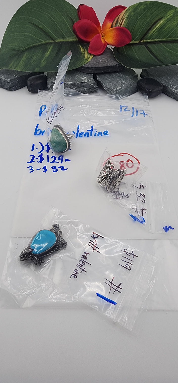 PM SHOW 48HR - RESERVED FOR: britt valentine - 12/17/2025 tiktok Live Show - 3 Sterling Silver Items