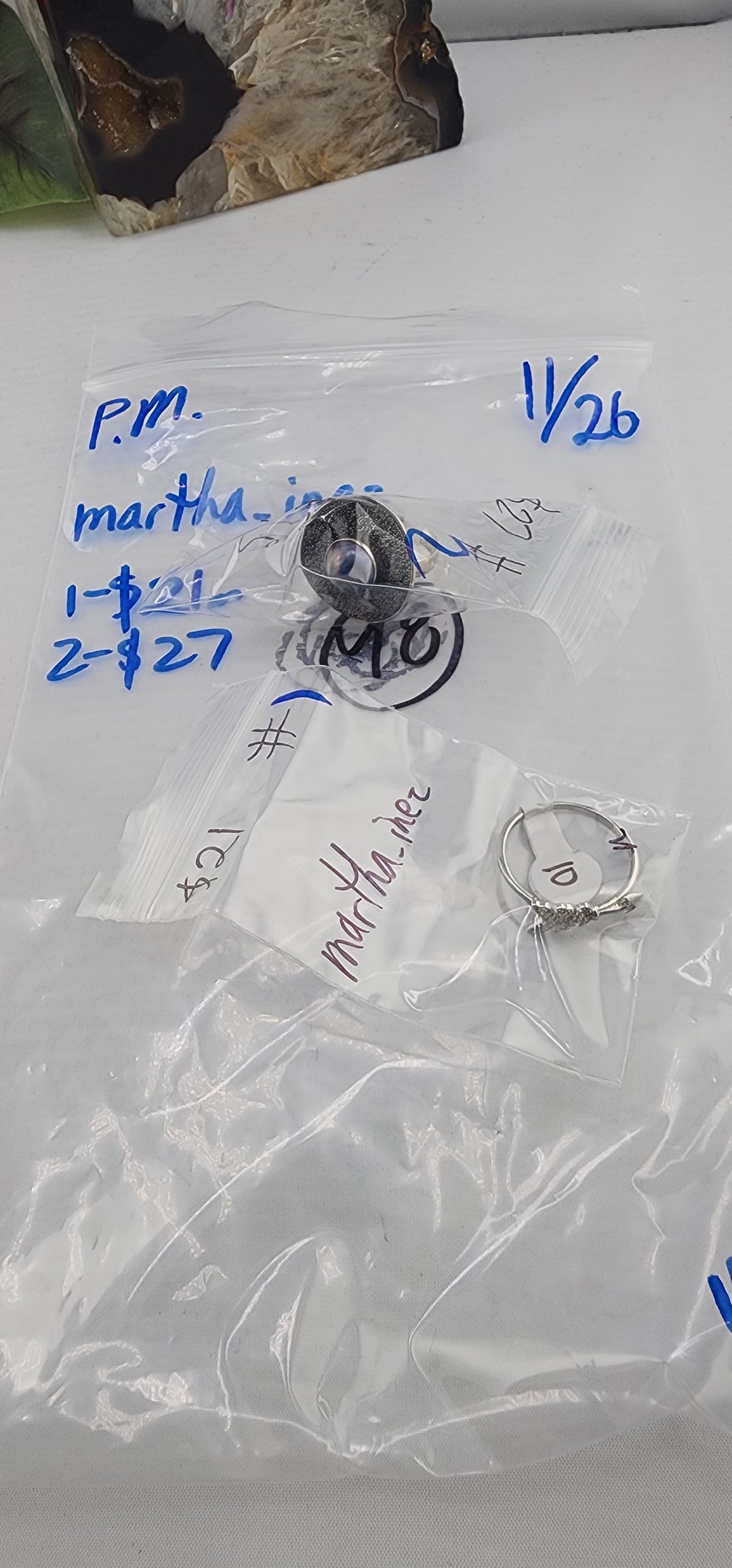 PM SHOW 48HR - RESERVED FOR: martha_inez - 11/26/2025 tiktok Live Show - 2 Sterling Silver Items